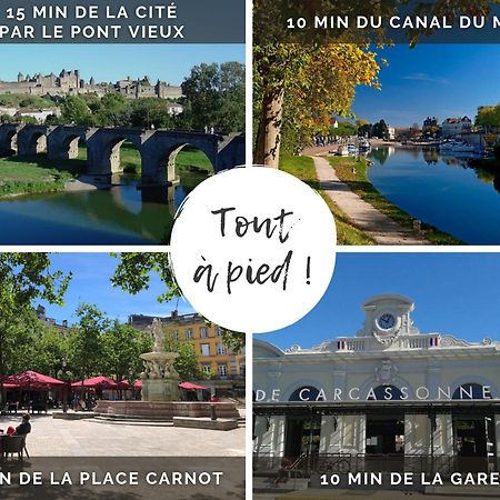 El Marty - Central - Climatisation - Parking Gratuit - Wifi Carcassonne Ngoại thất bức ảnh